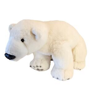 Large Polar Bear Plush Stuffed Animal White Soft Cuddly Teddy Bear 21”